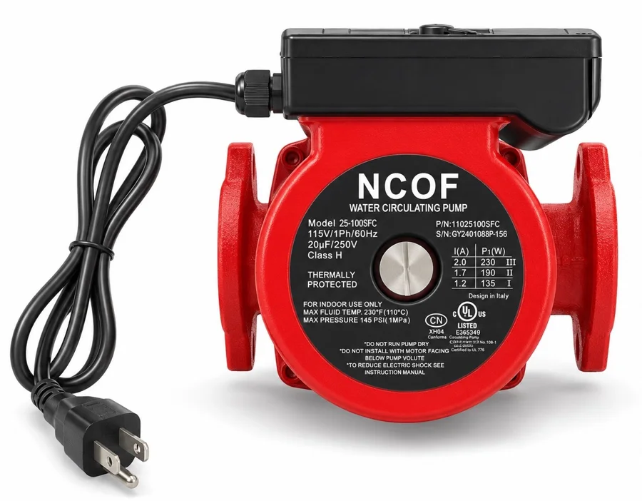 Circulator pump on white background